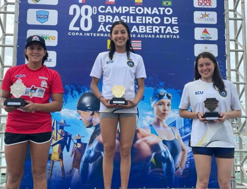 Nadadoras de Pichincha triunfaron en Brasil